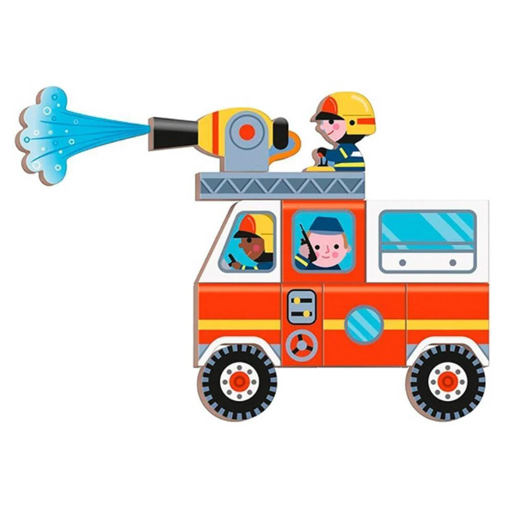 Jogo Janod MagnetiBook Bombeiros - Image 4