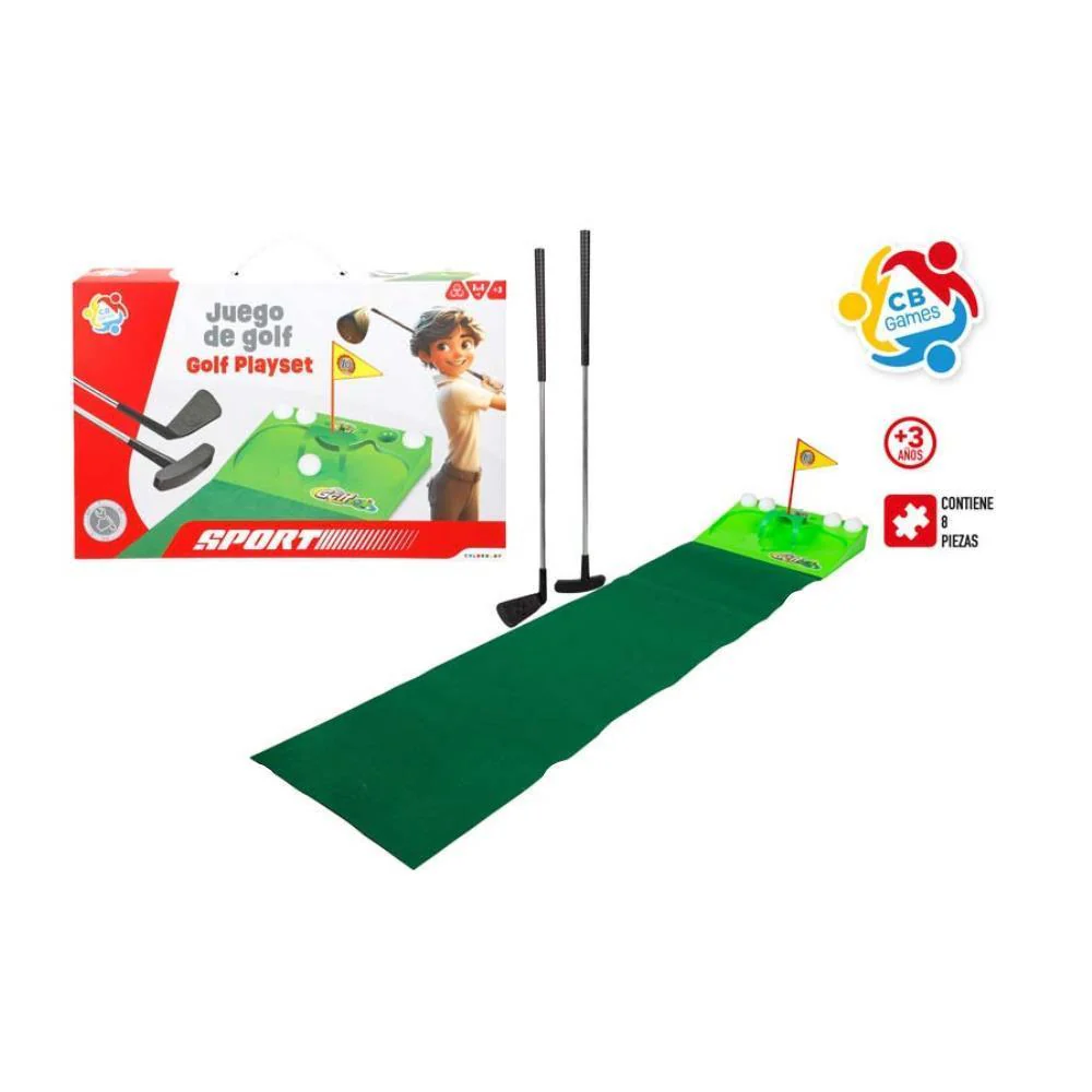 Jogo Mini Golfe CB Games com 2 Tacos e 4 Bolas