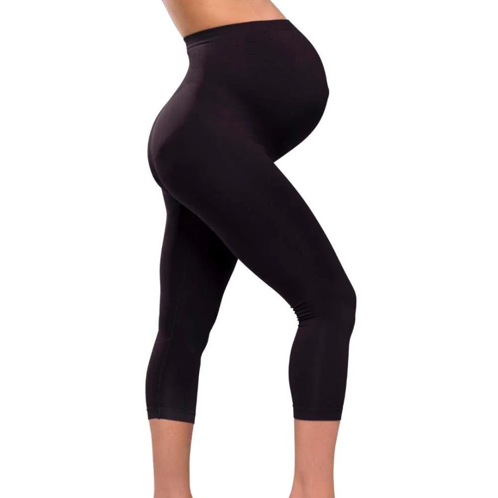 Leggins 3/4 de Suporte de Gravidez Carriwell Preto S - Image 6
