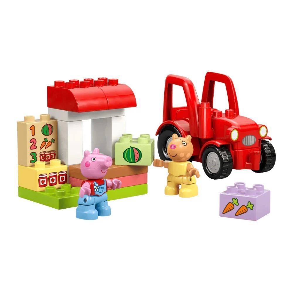Lego Duplo Peppa Pig Trator e Mercado 18 Peças - Image 2