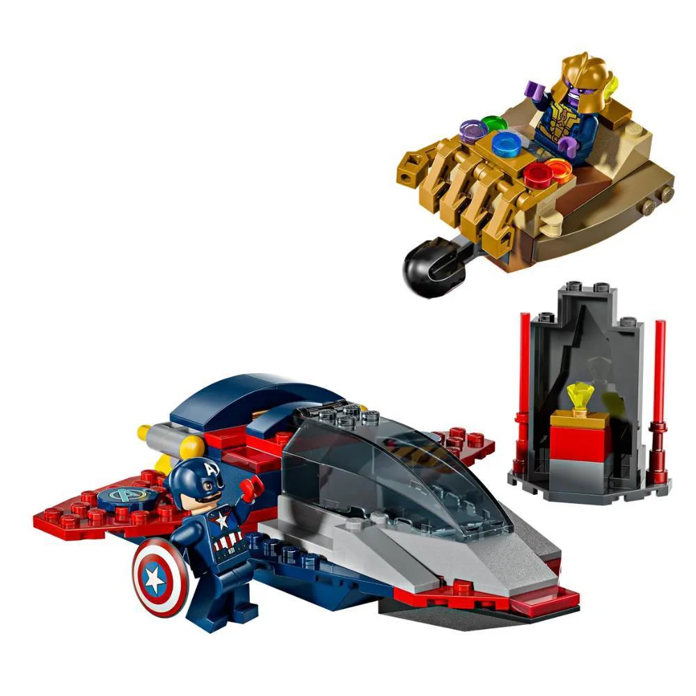 Lego Marvel Capitão América Contra Thanos 107 Peças - Image 2