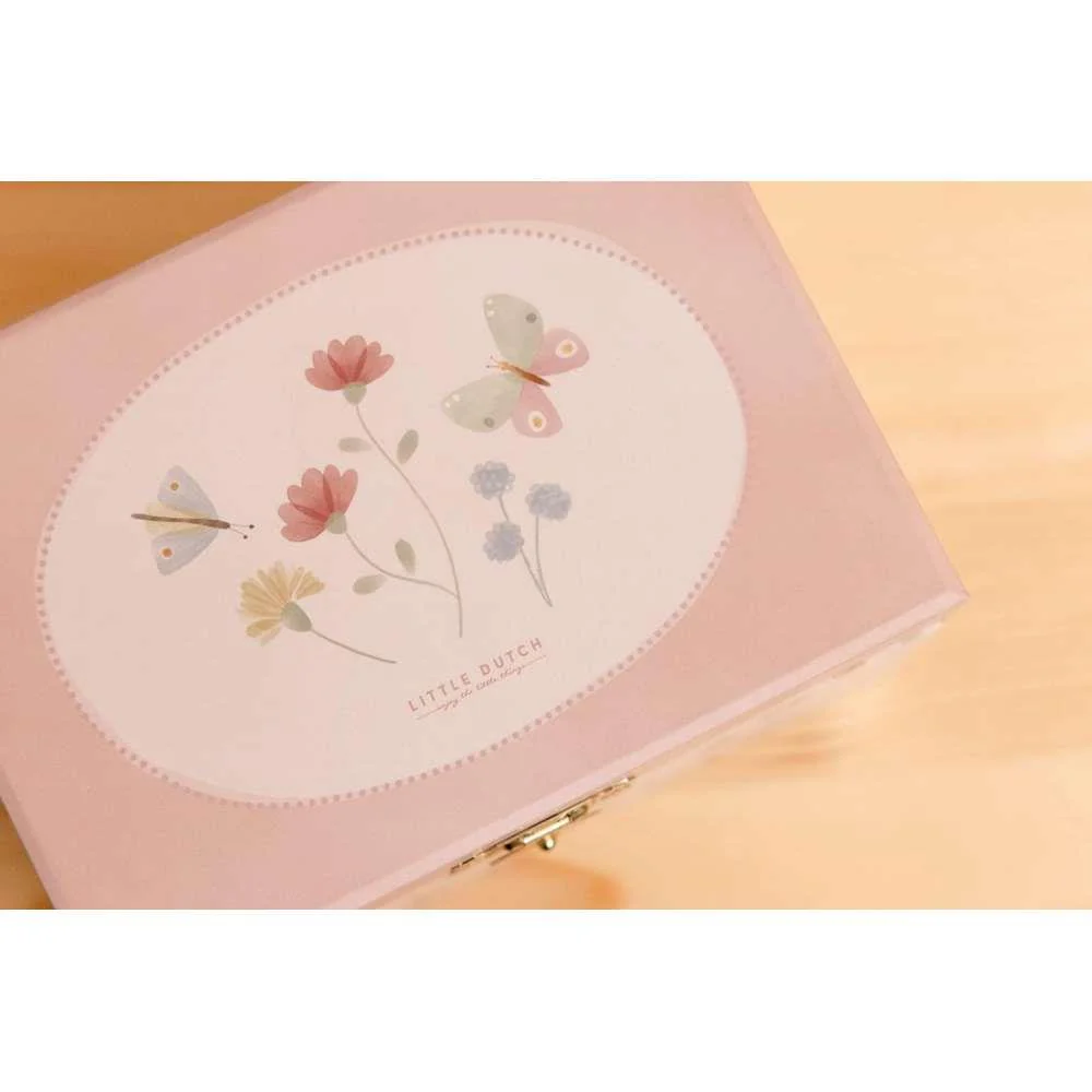 Little Dutch Caixa de Música e Jóias em Madeira Rosa - Image 3