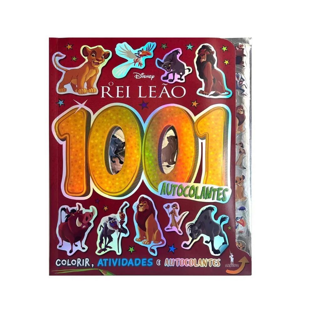 Livro 1001 Autocolantes Disney Rei Leão