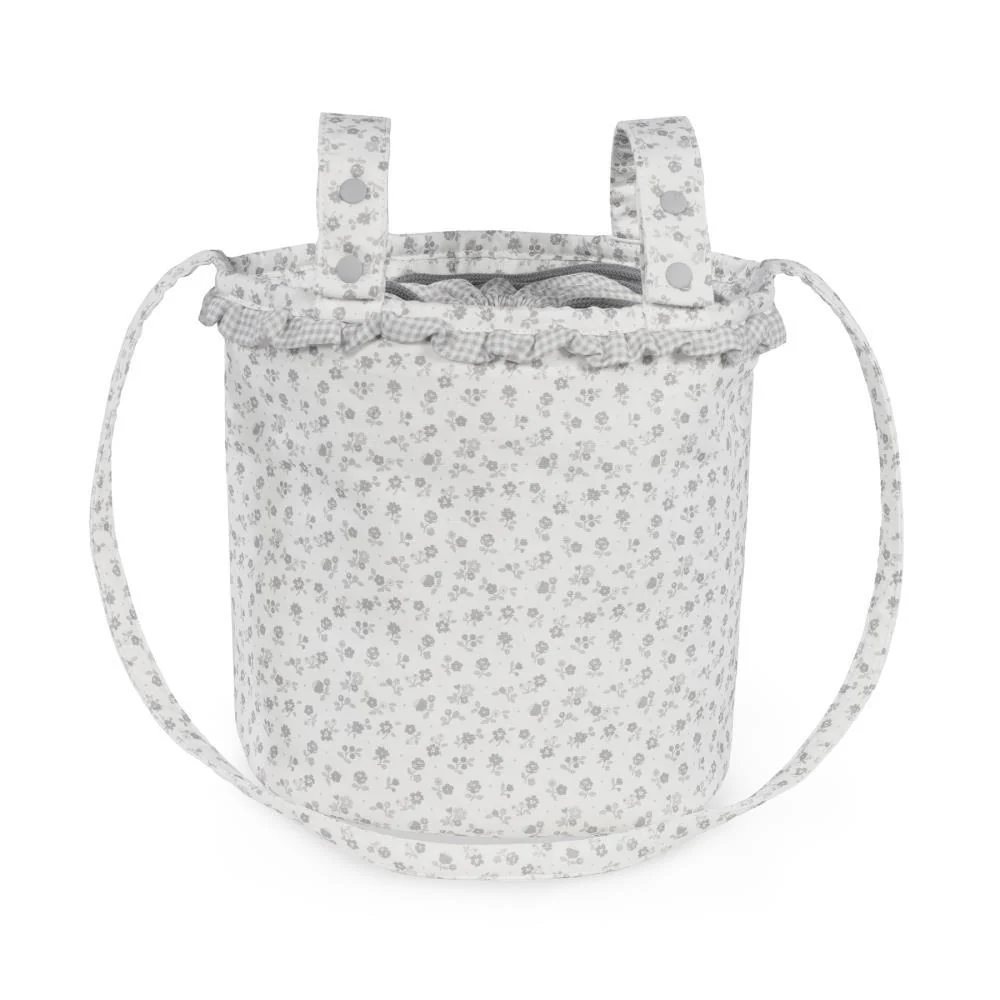 Mala Organizadora Bucket Pasito a Pasito Little Bloom Flowers Grey - Image 3