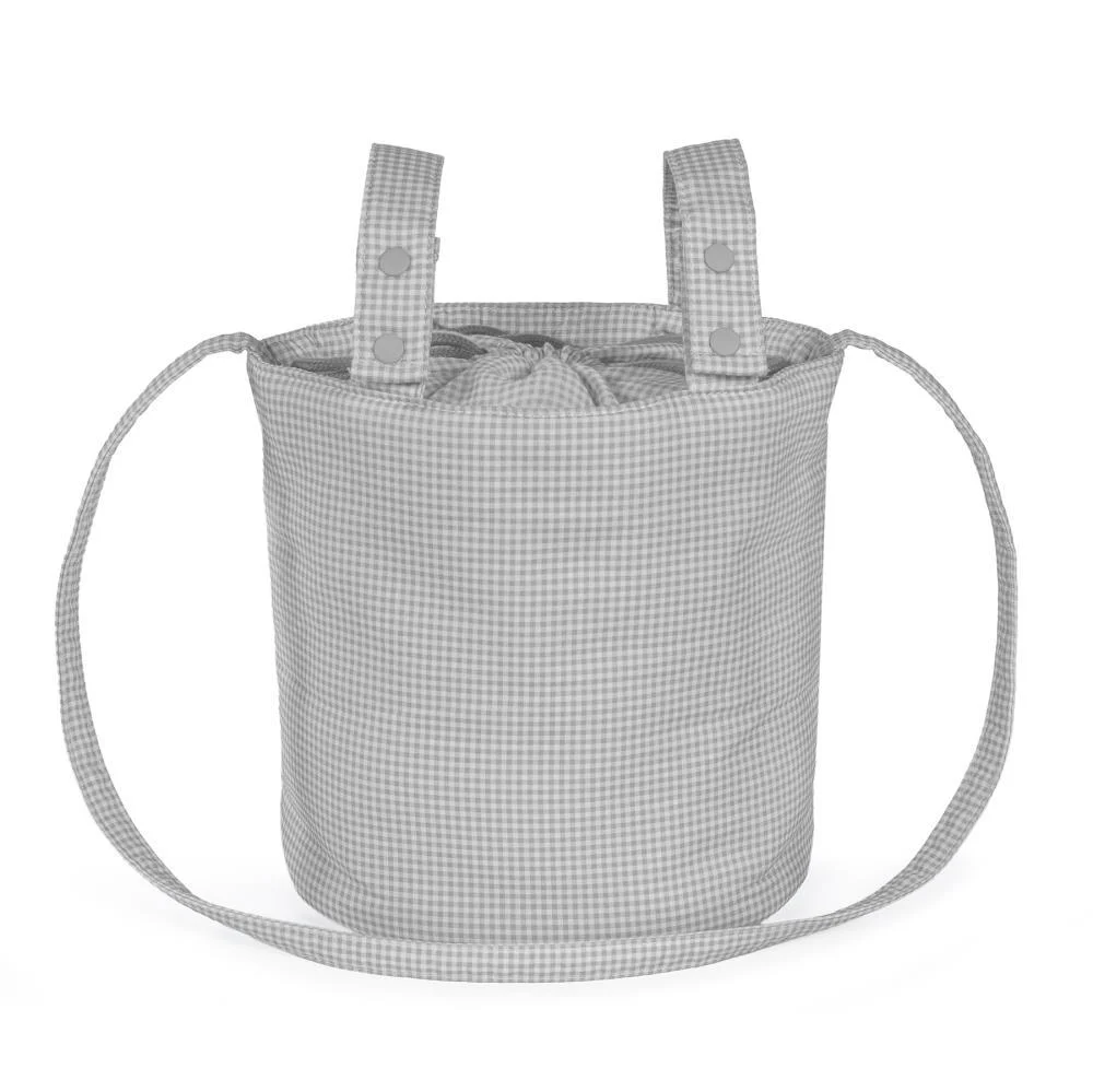 Mala Organizadora Bucket Pasito a Pasito Little Vichy Grey - Image 3
