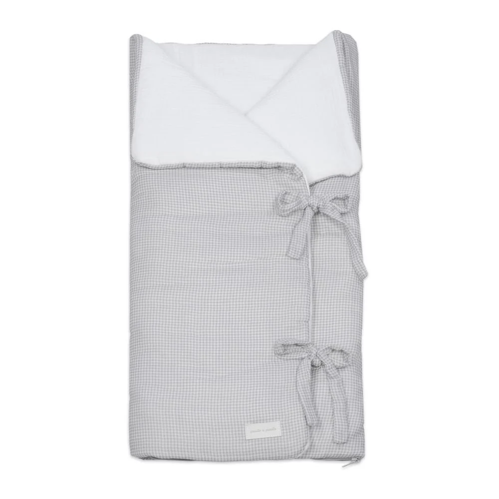 Manta Baby Nest Pasito a Pasito Little Bloom Vichy Grey