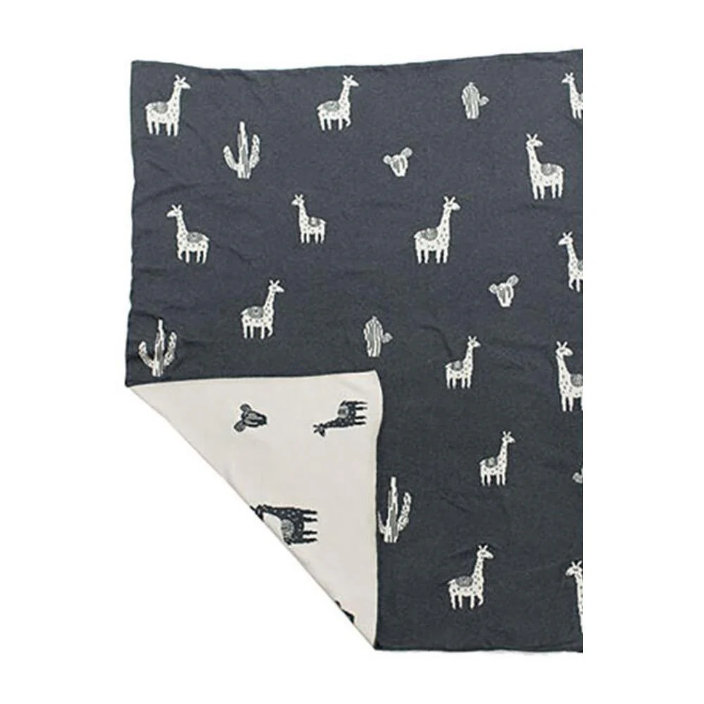 Manta em Algodão Orgânico Niu Lamas - Image 2