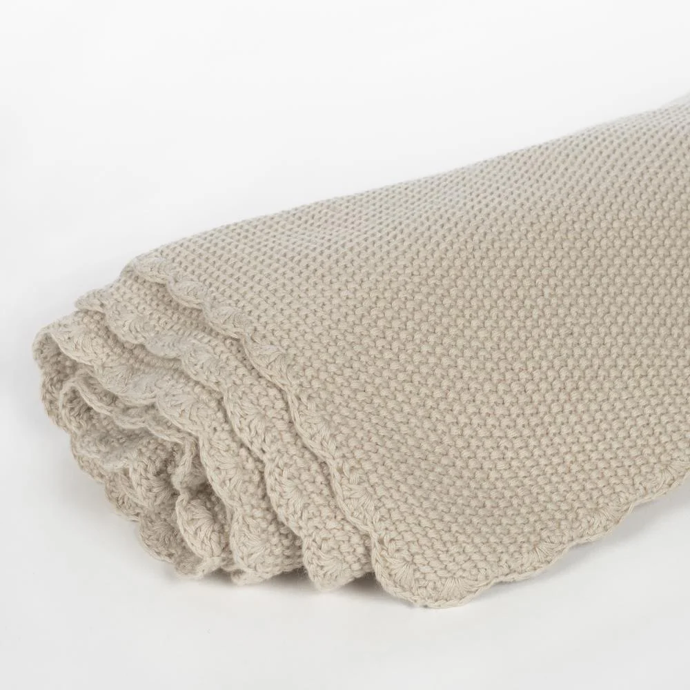 Manta em Tricot Pasito a Pasito Beige - Image 5