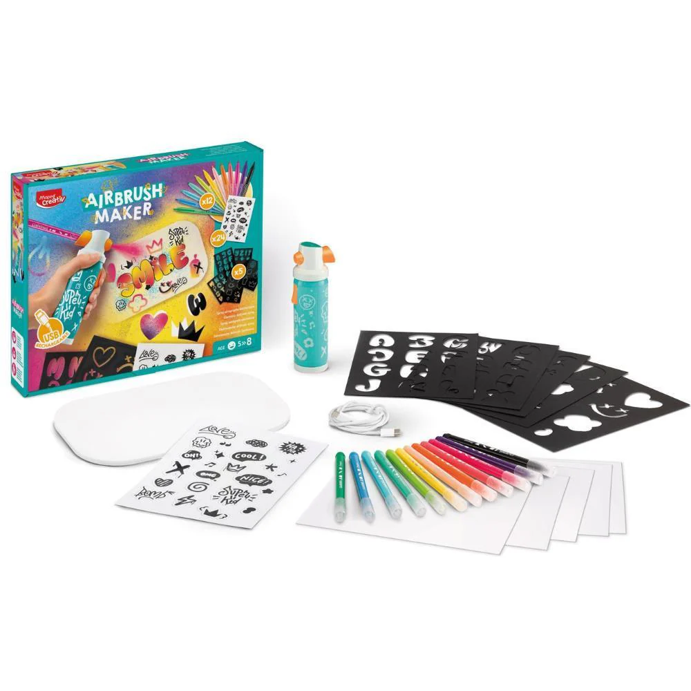 Maped Creativ Kit Graffiti com Aéografo Elétrico - Image 2
