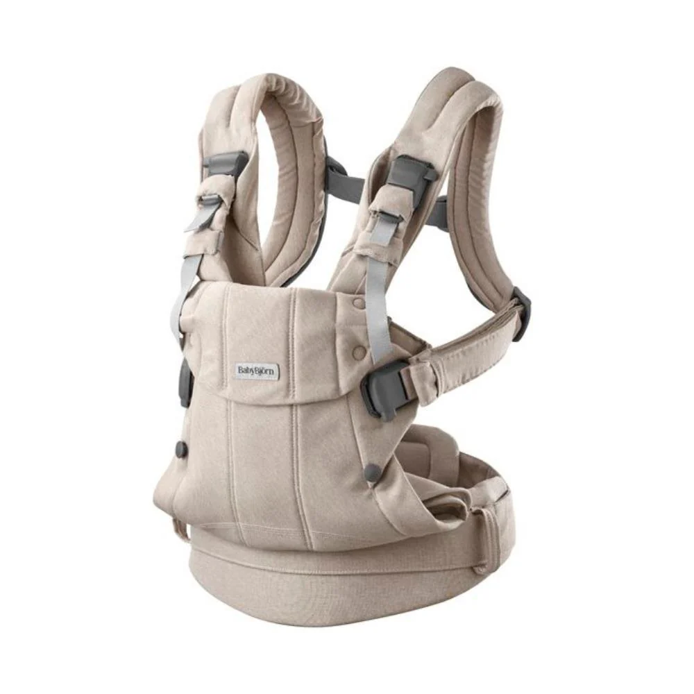 Marsúpio/Porta-Bebés BabyBjörn Harmony Melange Light Beige - Image 3