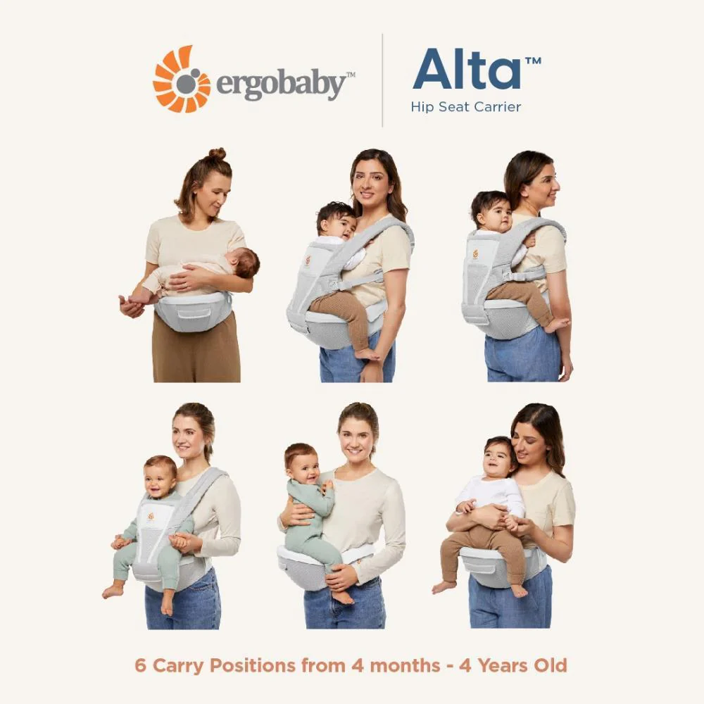 Marsúpio/Porta-Bebés Ergobaby Alta Hip Seat Pearl Grey - Image 20