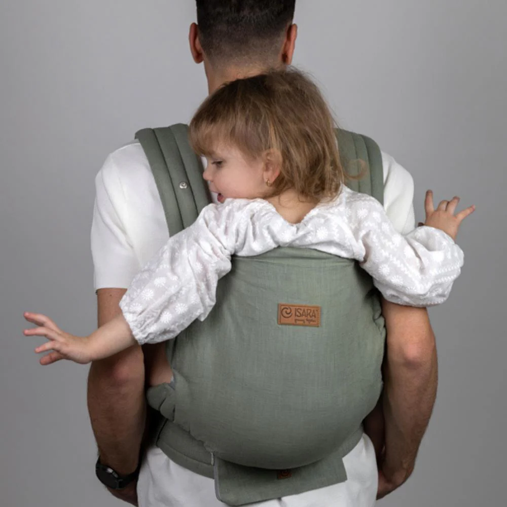 Marsúpio/Porta-Bebés Isara Elite Sage Green Linen - Image 9