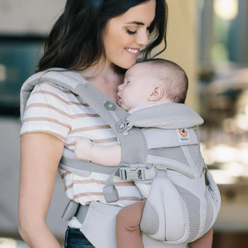Marsúpio/Porta-Bebés Ergobaby Omni Classic Mesh Pearl Grey - Image 8
