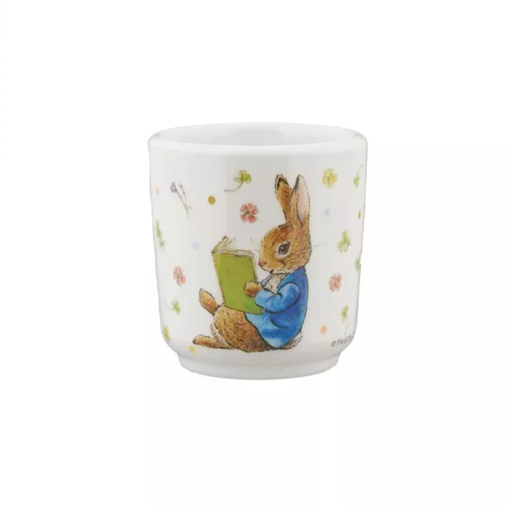 Mini Copo 5cm em Melamina Peter Rabbit Flores Branco