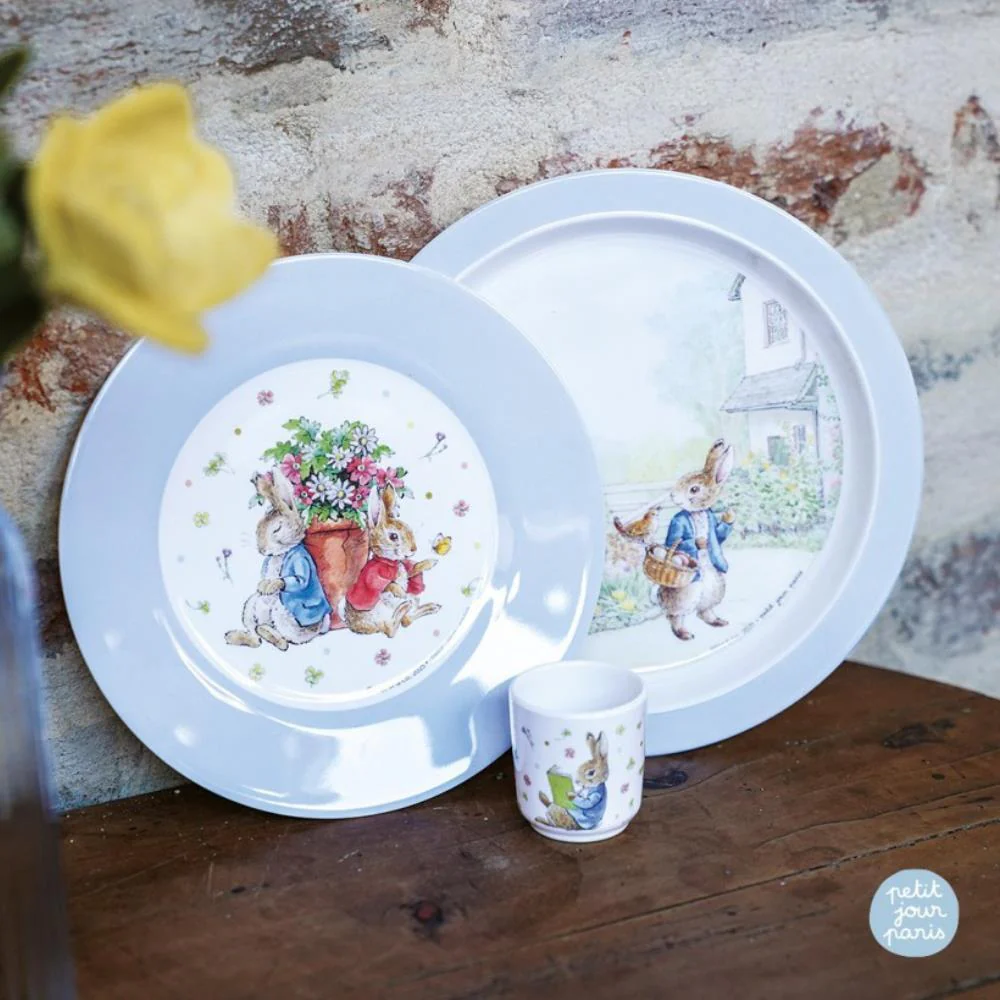 Mini Copo 5cm em Melamina Peter Rabbit Flores Branco - Image 3