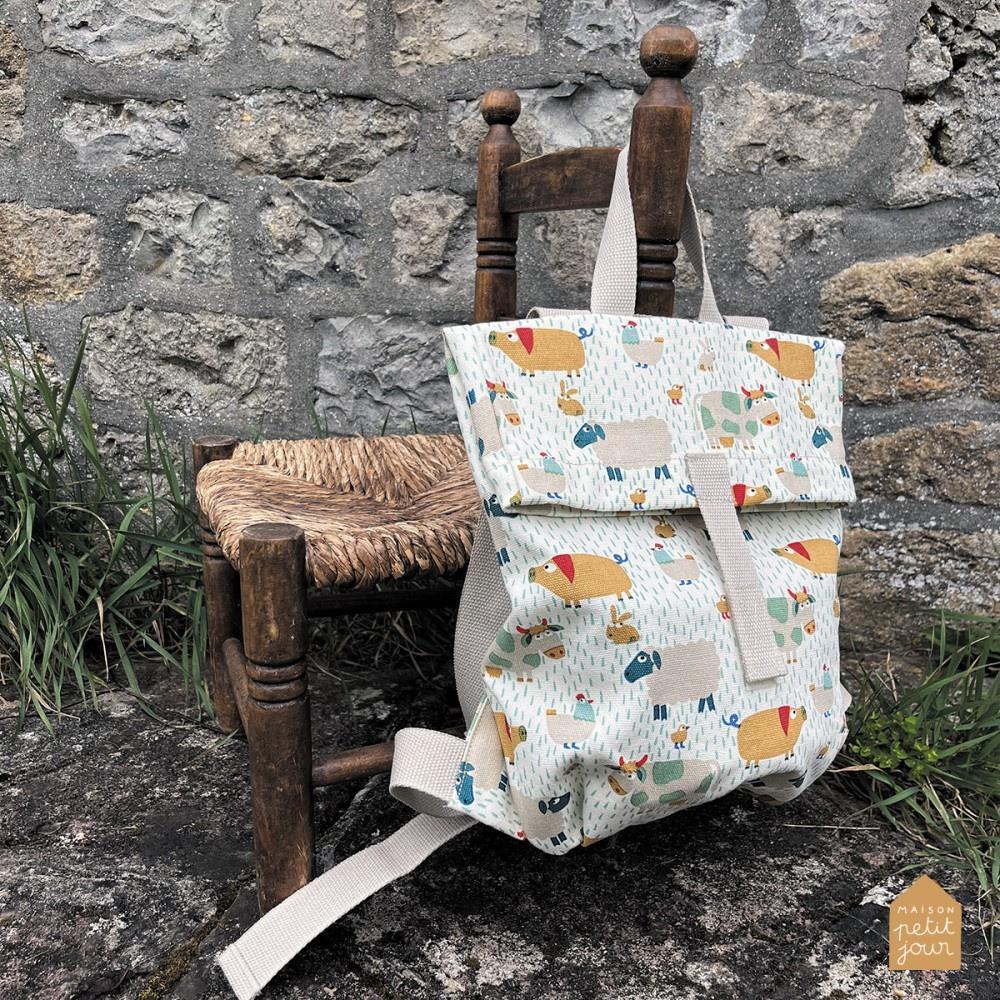 Mini Mochila Petit Jour Roll Top A Quinta 30x28cm - Image 2