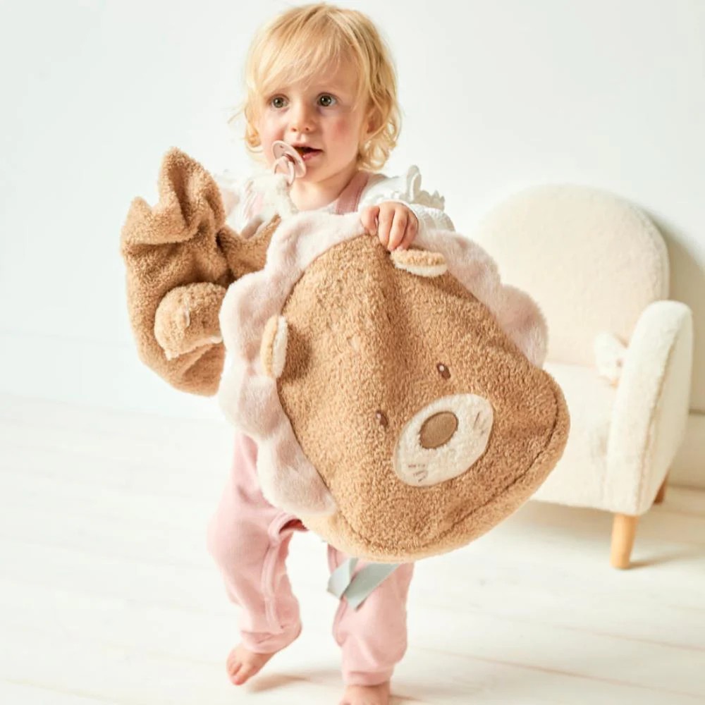 Mochila de Peluche Nattou Teddy Leão Caramel 33cm - Image 3