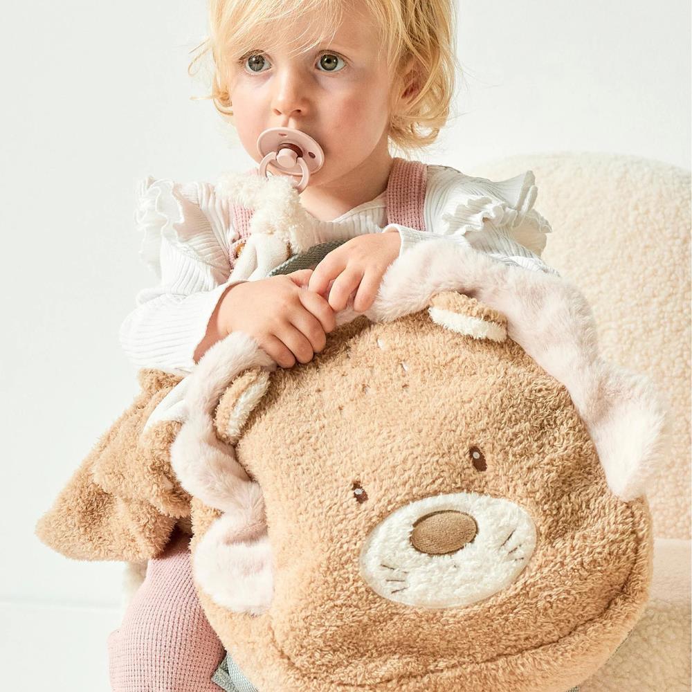 Mochila de Peluche Nattou Teddy Leão Caramel 33cm - Image 4