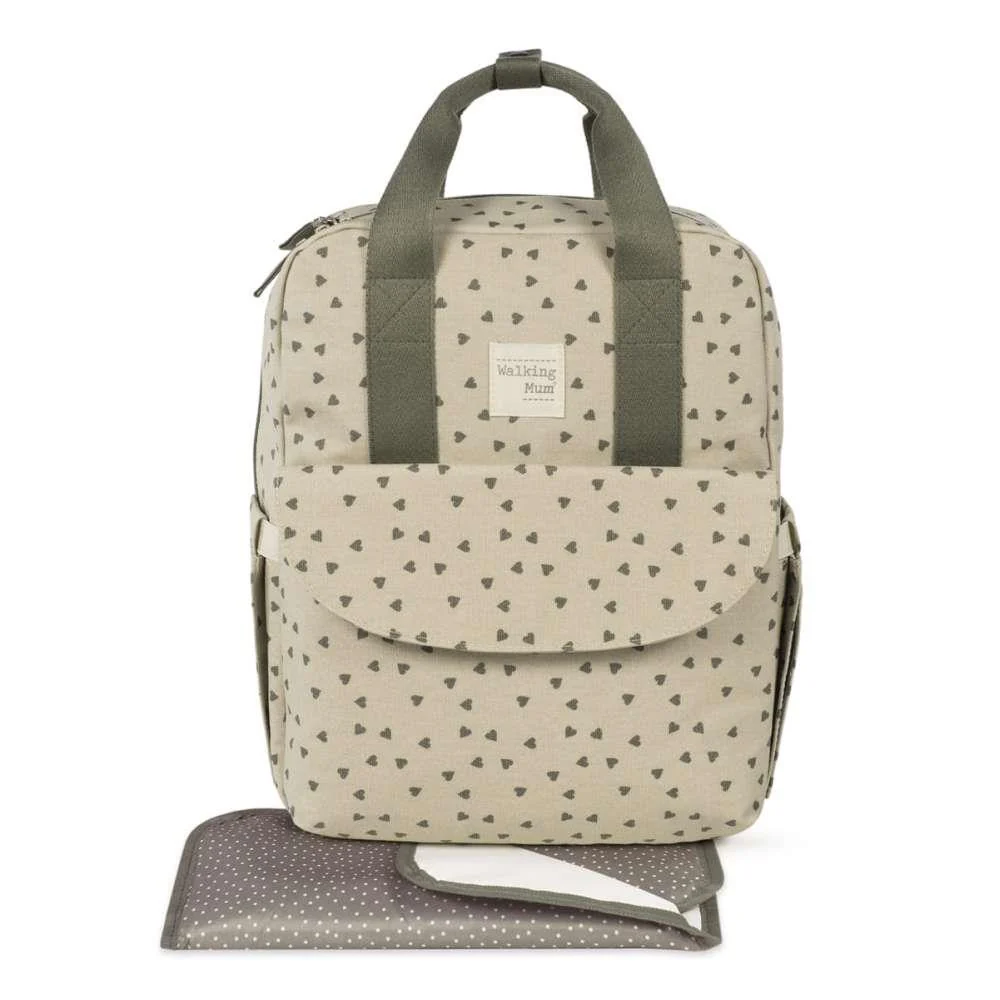 Mochila Walking Mum Hearts Poppy Moss