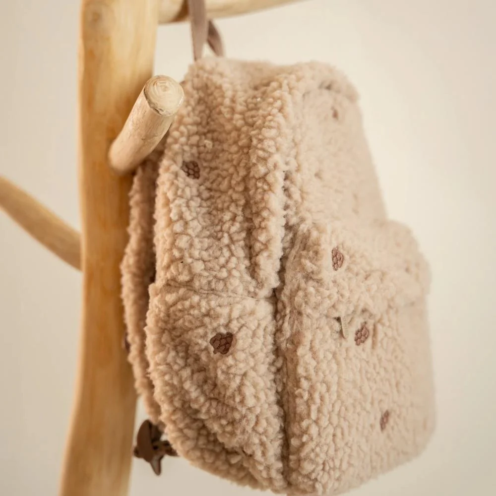 Mochila Little Dutch Teddy Taupe 29cm - Image 5