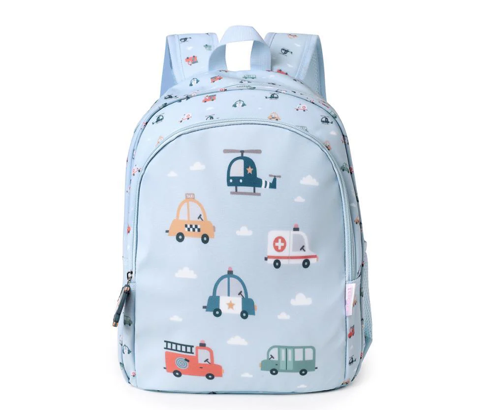 Mochila Média Tutete City Cars 38x27cm com Porta Chaves - Image 3
