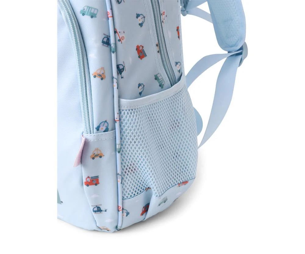 Mochila Média Tutete City Cars 38x27cm com Porta Chaves - Image 7
