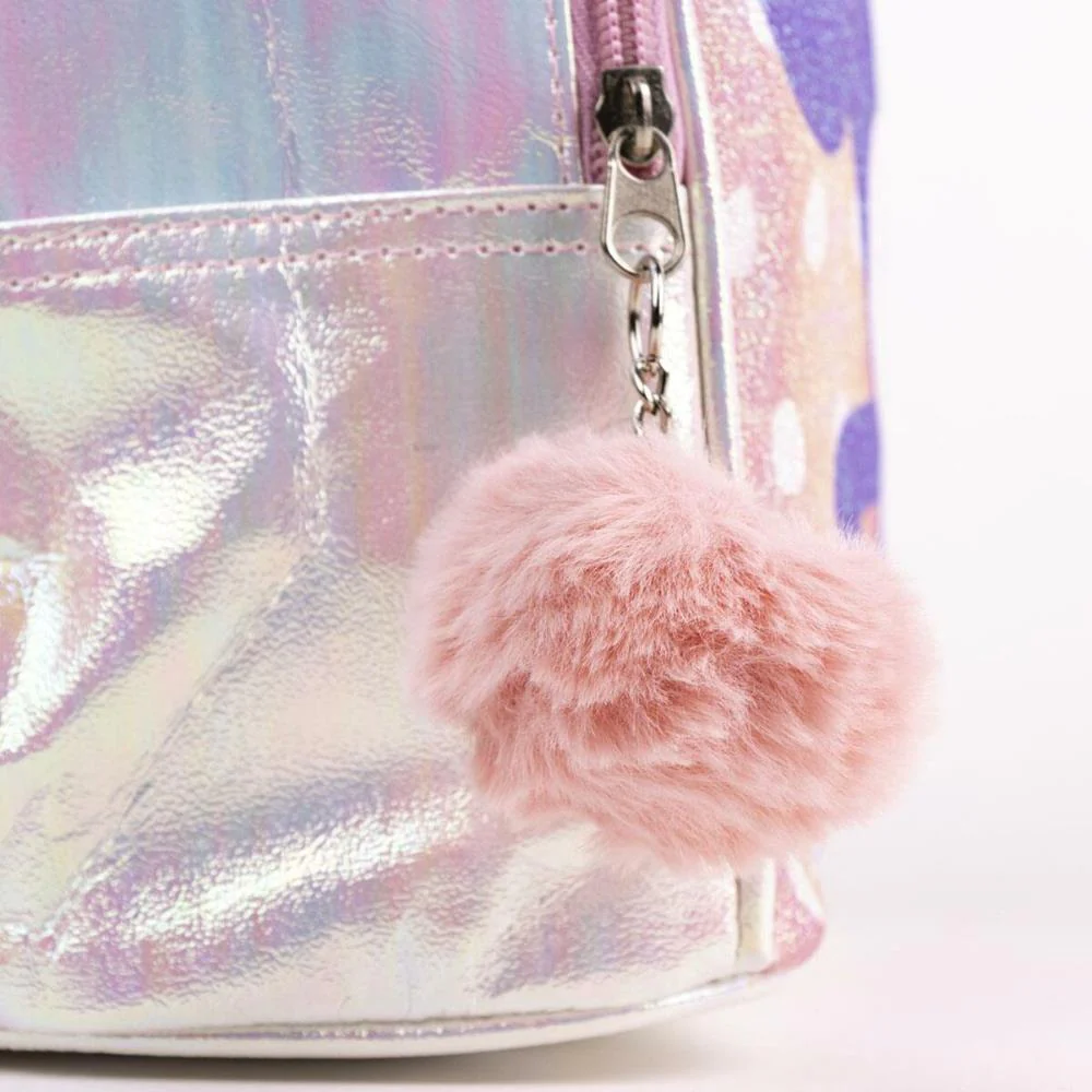 Mochila Minnie Glitter PomPom 21cm - Image 3