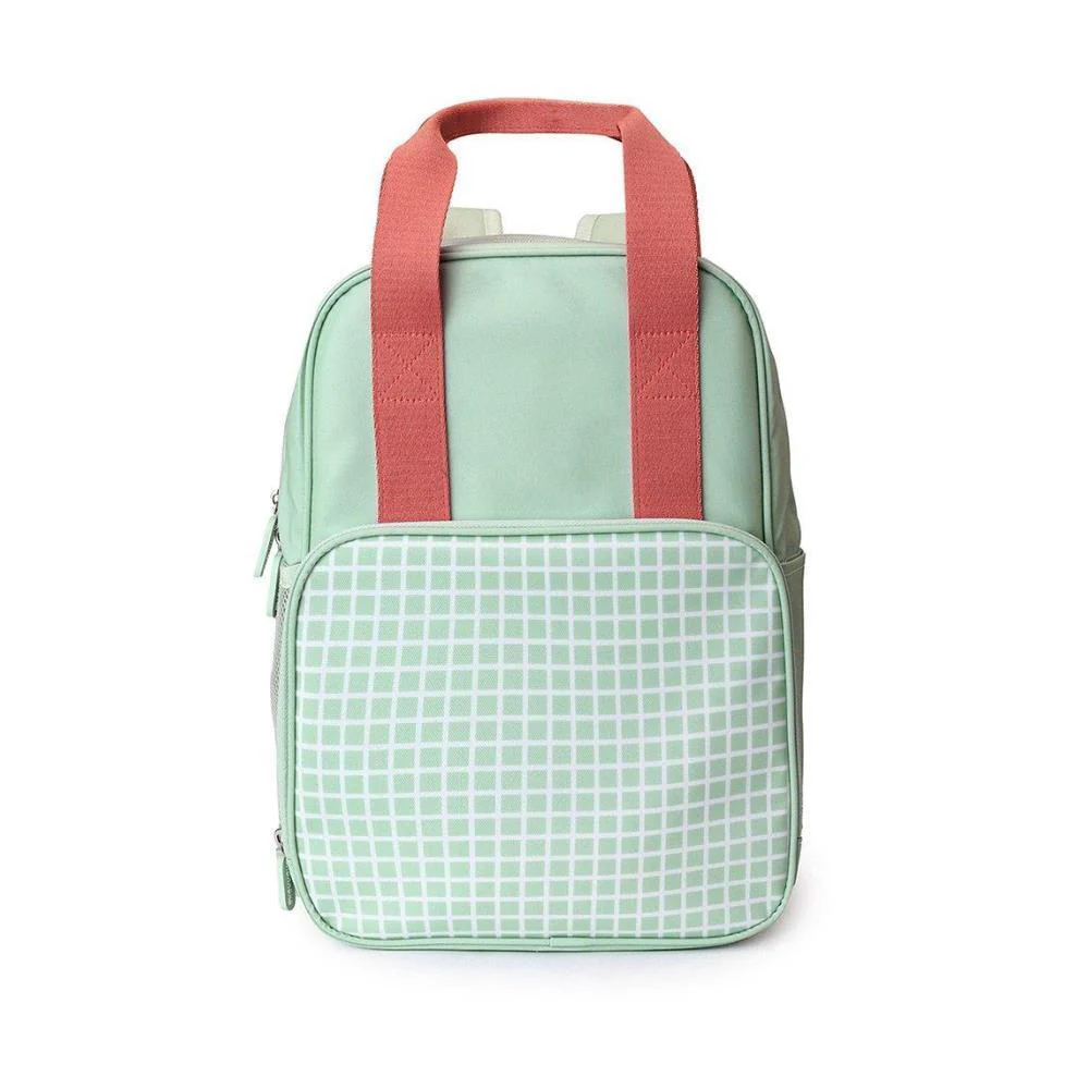 Mochila Monnëka Scout Stripes Sage 35cm