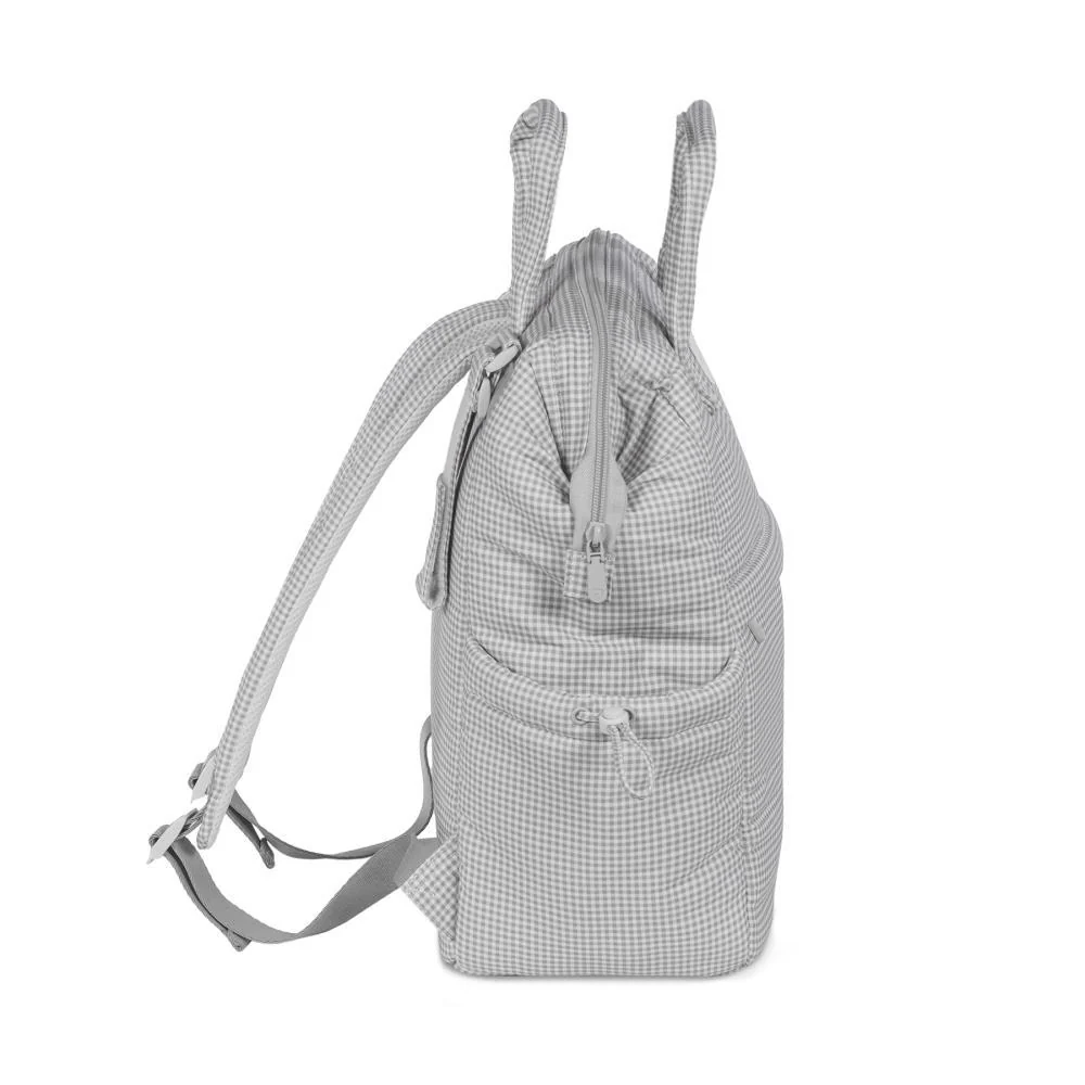 Mochila Pasito a Pasito Little Bloom Vichy Grey - Image 5