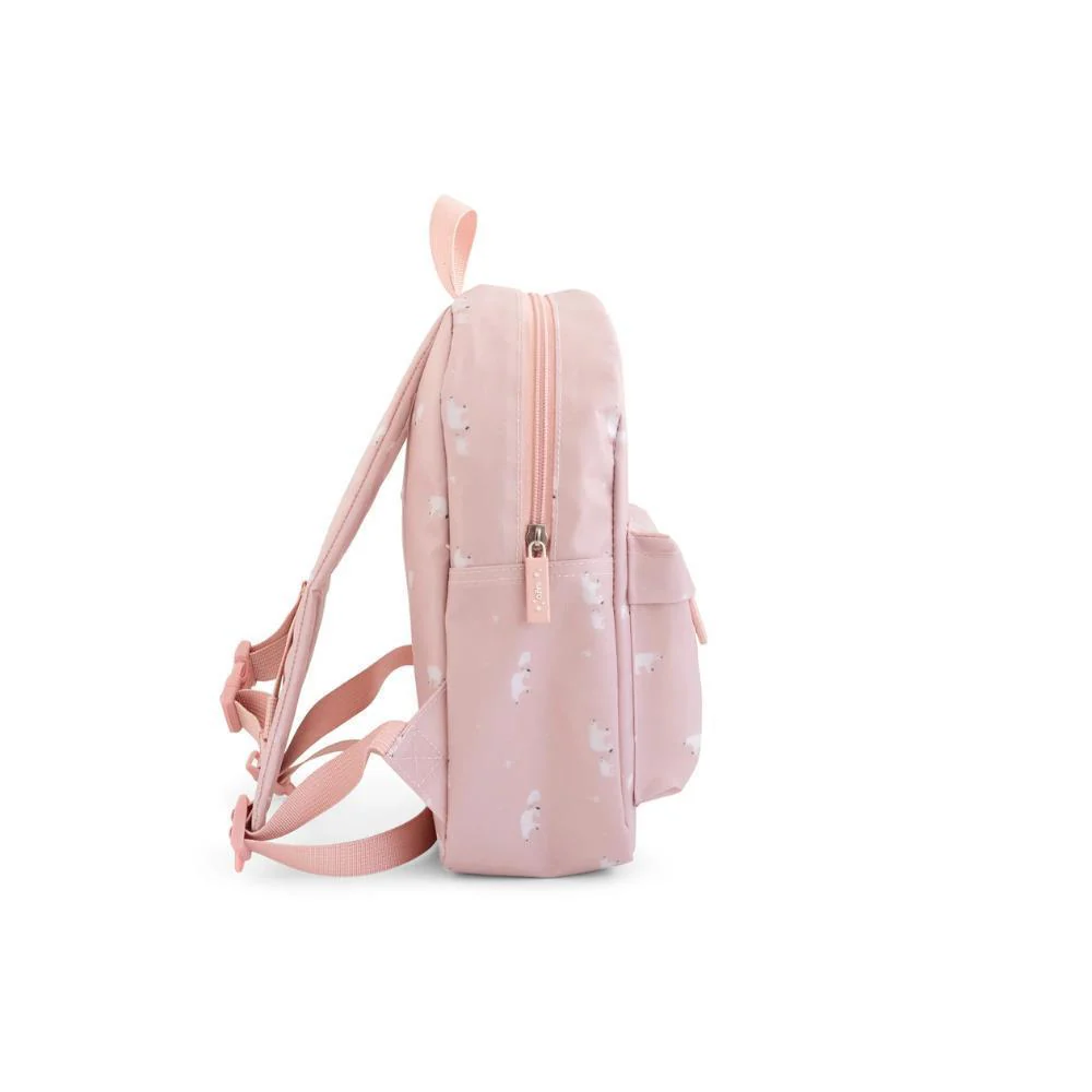 Mochila Pequena com Bolso Saro Polaris Rosa 29cm - Image 3