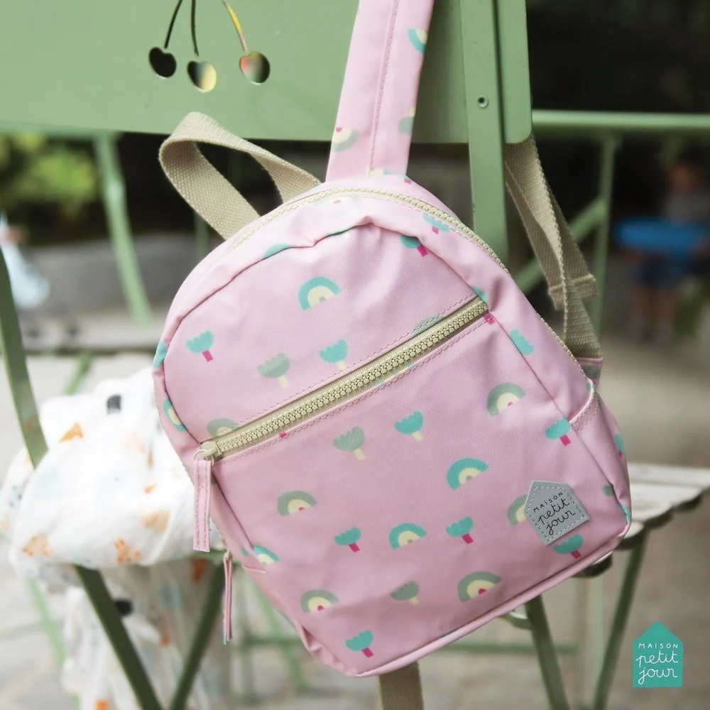 Mochila Pequena Petit Jour Arco-íris Rosa 23cm - Image 4