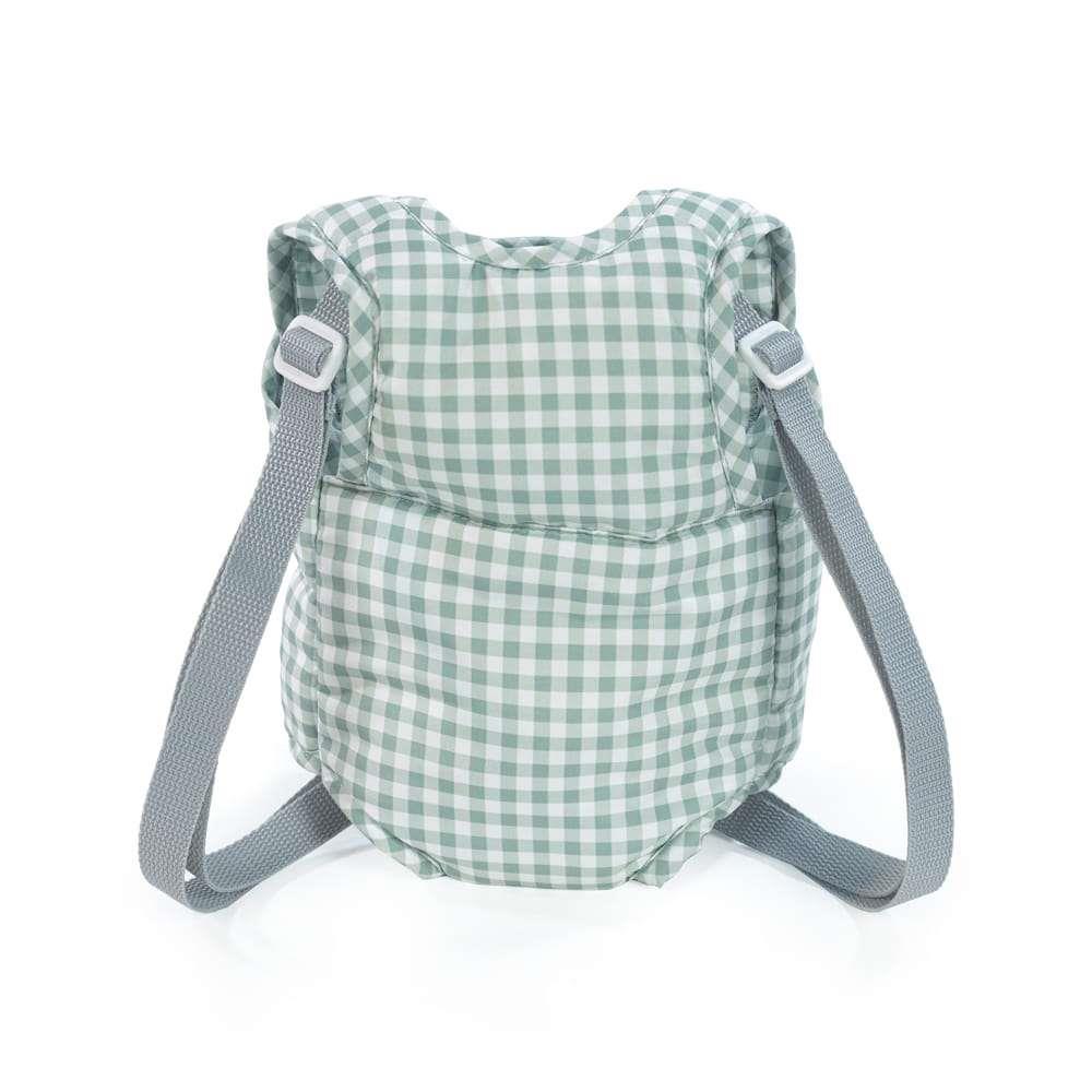 Mochila Porta Bebés para Boneca Pasito a Pasito Tom Vichy Verde - Image 4