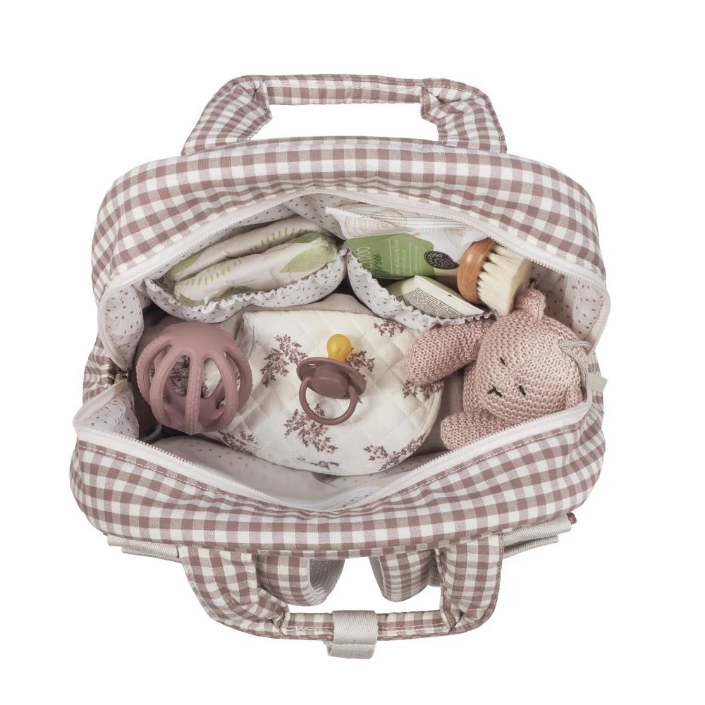Mochila Walking Mum Praliné Vichy Moka - Image 7