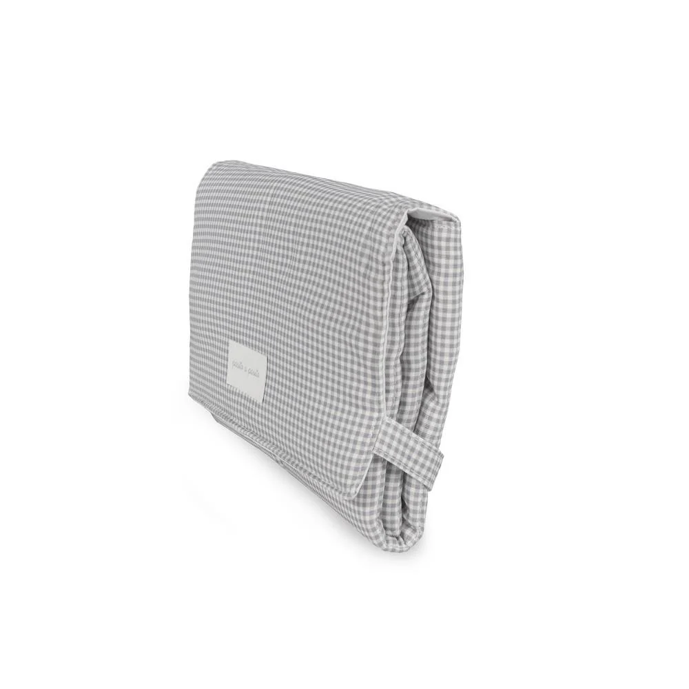 Muda Fraldas Pasito a Pasito Little Bloom Vichy Grey - Image 5