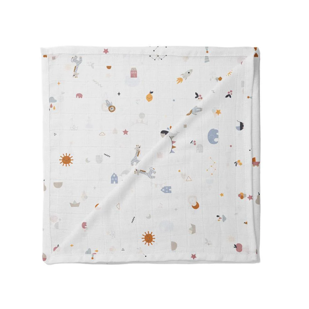 Musselina Bambu Signature Print 120x120cm