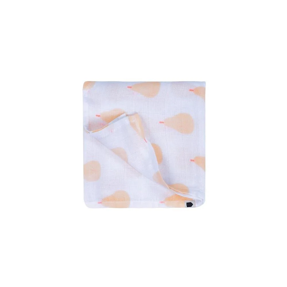 Musselina Pêras Rosa 120x120cm