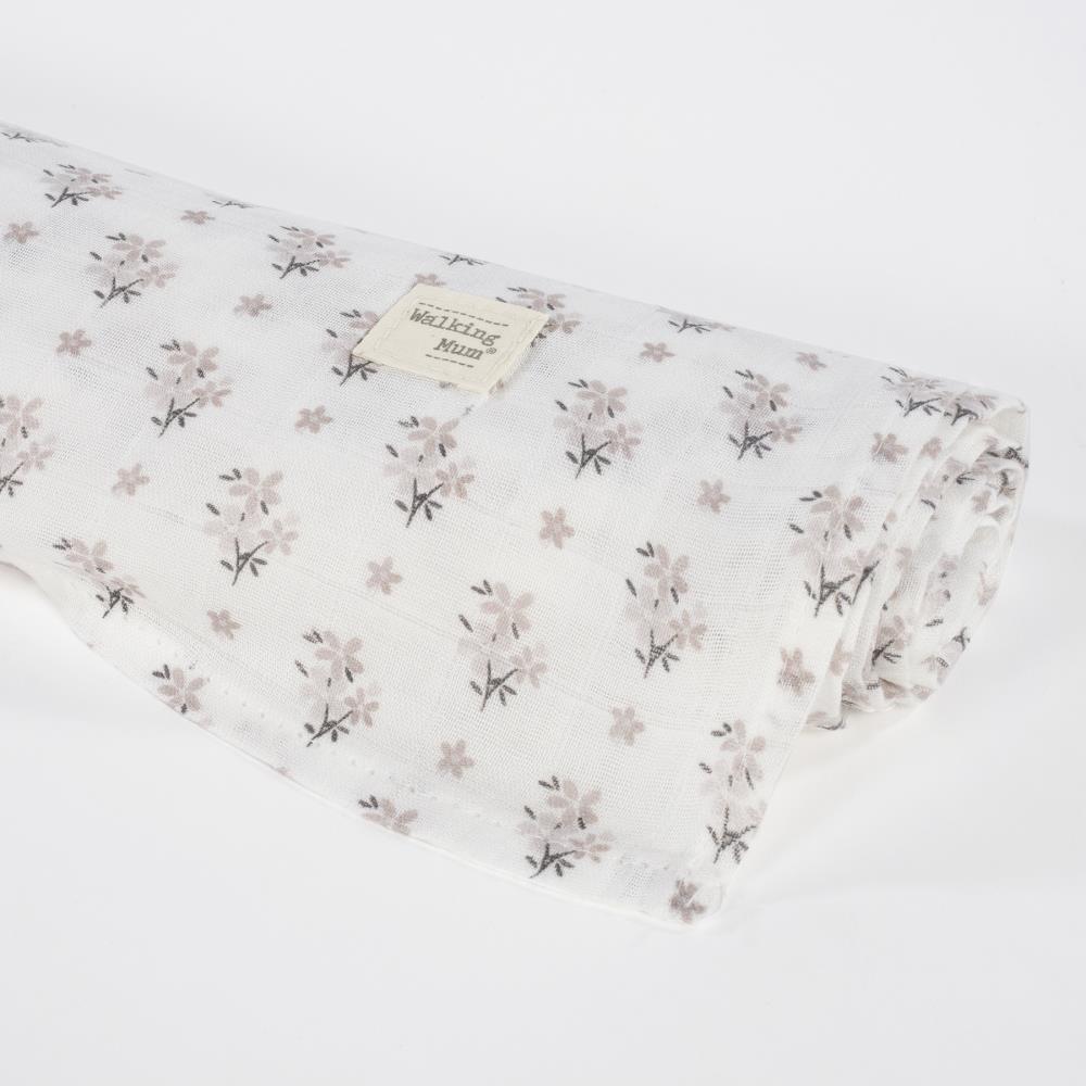 Musselina Walking Mum Botton Flowers 120x120cm - Image 2