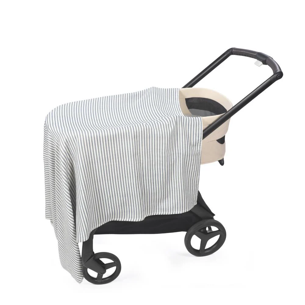 Musselina Walking Mum Praliné Strips Matcha 120x120cm - Image 6