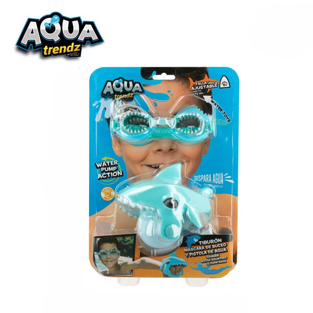 Óculos e Lançador de Água Aqua Trendz Tubarão Azul - Image 2