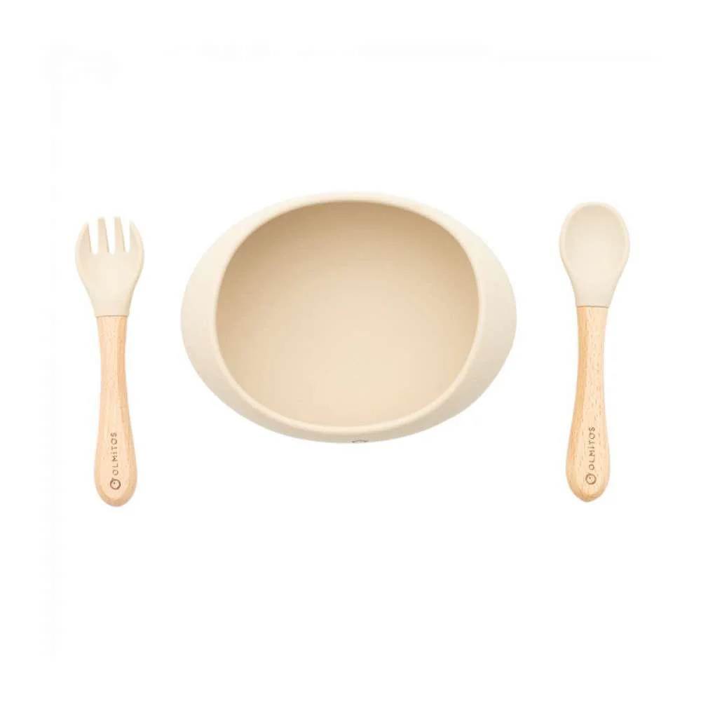 Conjunto de Alimentação em Silicone 3 Peças Sand