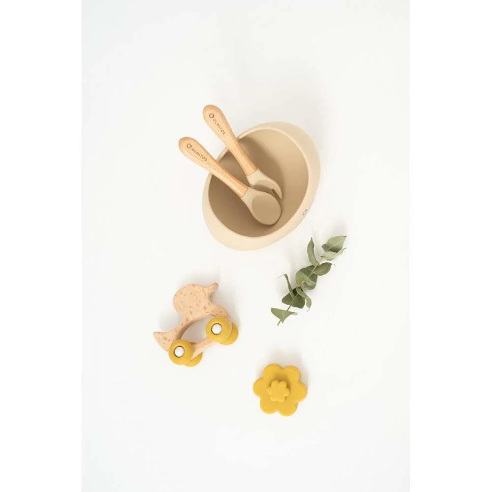 Conjunto de Alimentação em Silicone 3 Peças Sand - Image 5