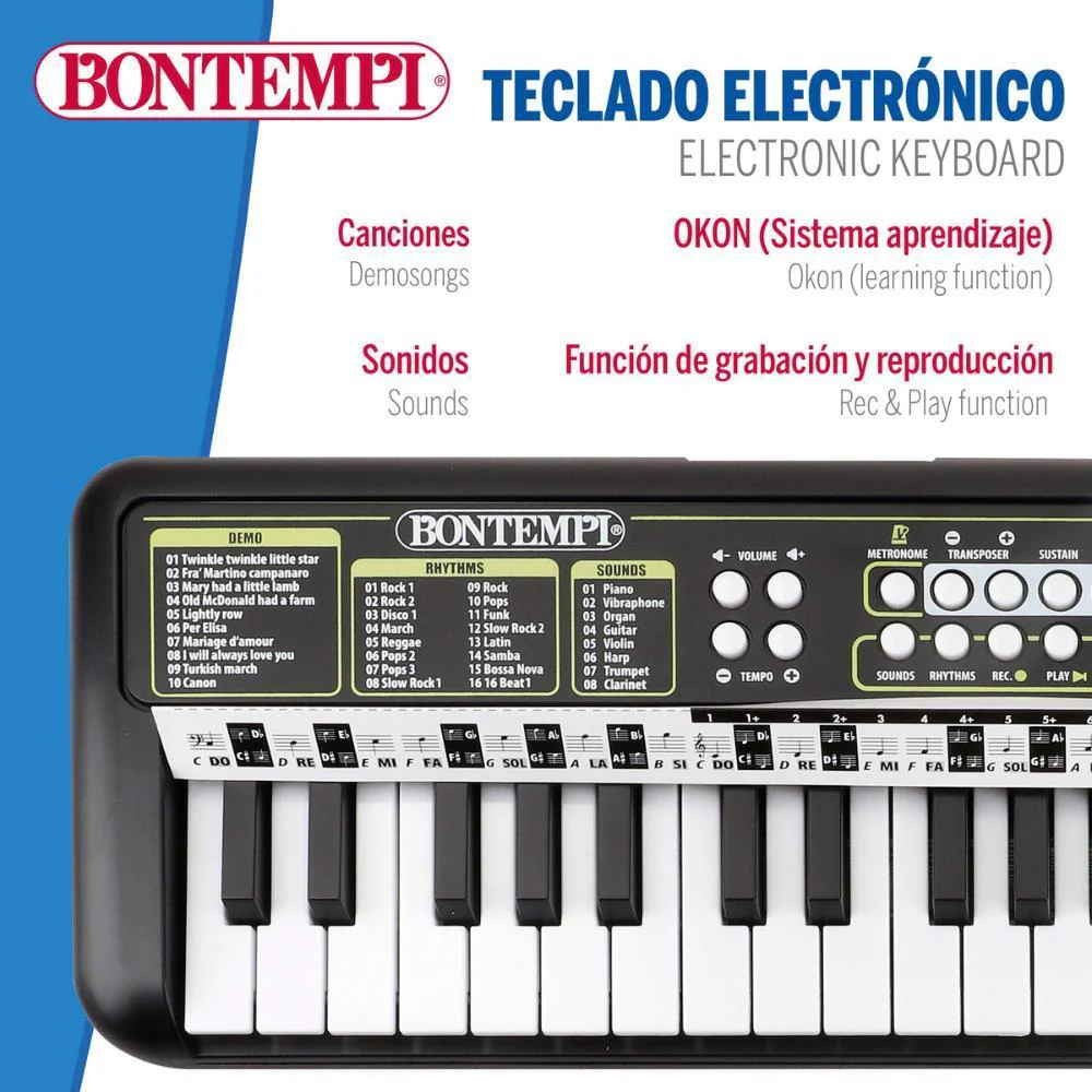 Orgão Eletrónico Bontempi 37 Teclas - Image 3