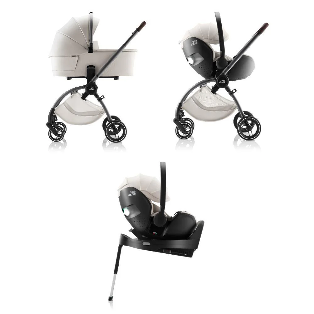 Pack Britax Römer Rio + Alcofa Rio + Baby-Safe Pro Lux Soft Taupe + Base Vario 5Z - Image 2