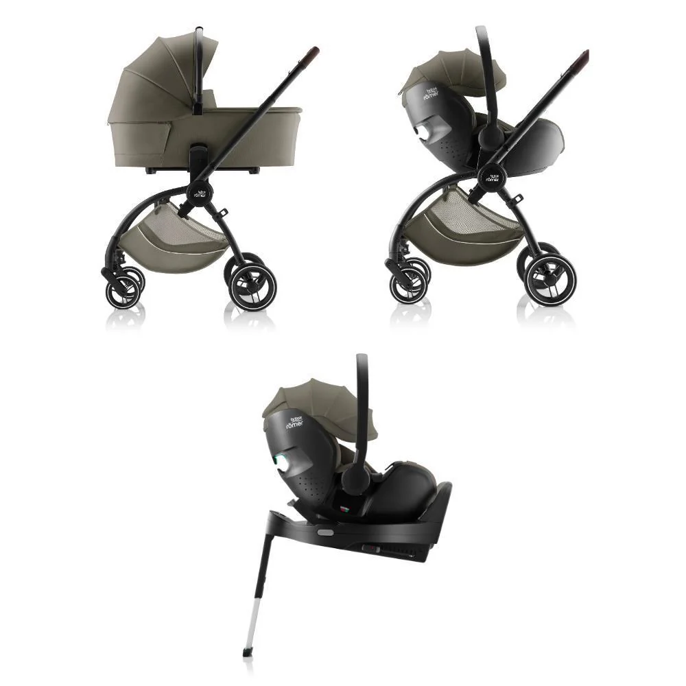 Pack Britax Römer Rio + Alcofa Rio + Baby-Safe Pro Lux Urban Olive + Base Vario 5Z - Image 2