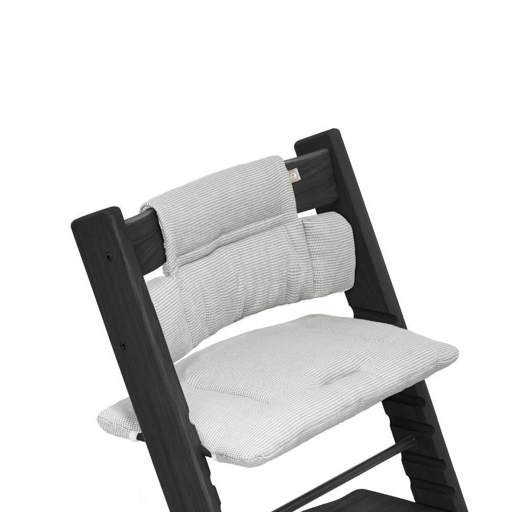 Pack Cadeira da Papa Stokke Tripp Trapp em Madeira Black + Newborn Set Anthracite + Almofada Clássica Nordic Grey - Image 5