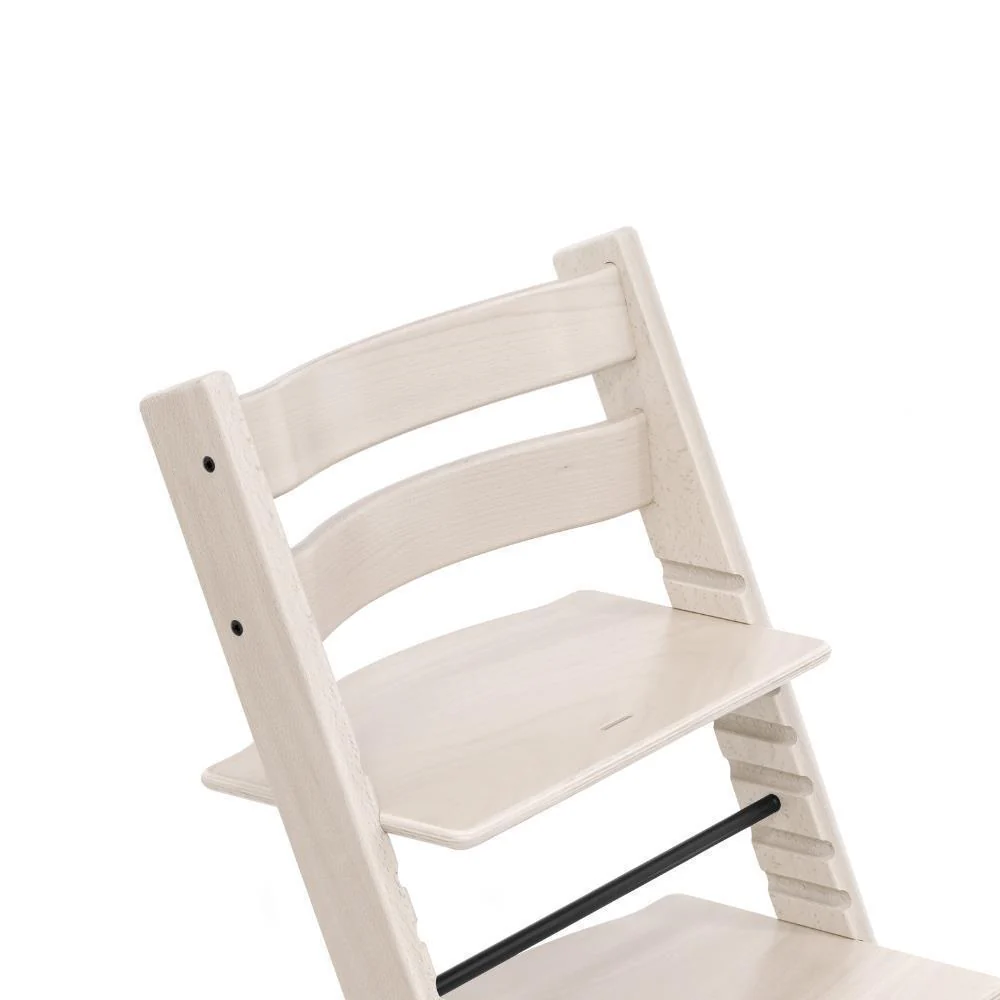 Pack Cadeira da Papa Stokke Tripp Trapp em Madeira Whitewash + Newborn Set Grey + Almofada Clássica Star Silver - Image 2