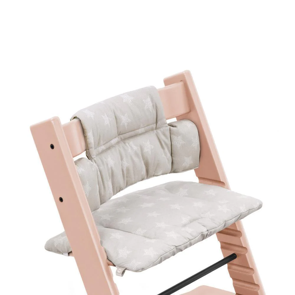 Pack Cadeira da Papa Stokke Tripp Trapp em Madeira Whitewash + Newborn Set Grey + Almofada Clássica Star Silver - Image 4
