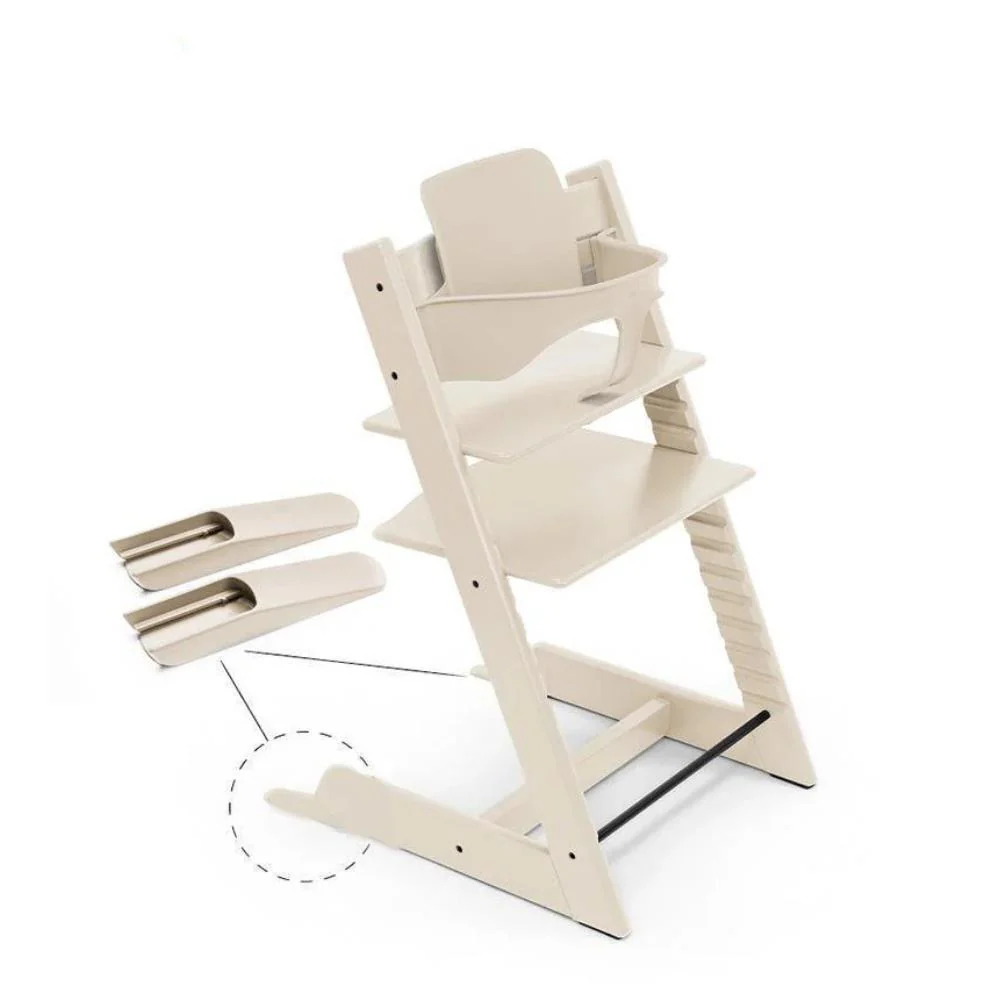 Pack Cadeira da Papa Tripp Trapp em Madeira + Baby Set² Vanilla White - Image 4