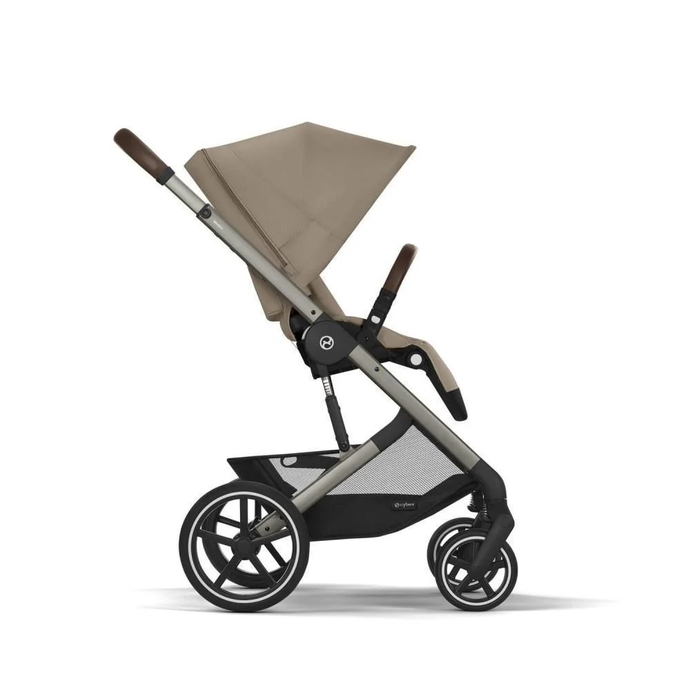 Pack Cybex Balios S Lux TPE Almond Beige + Alcofa S Lux Almond Beige + Adaptadores + Cloud G i-Size Fog Grey 40-87cm - Image 5