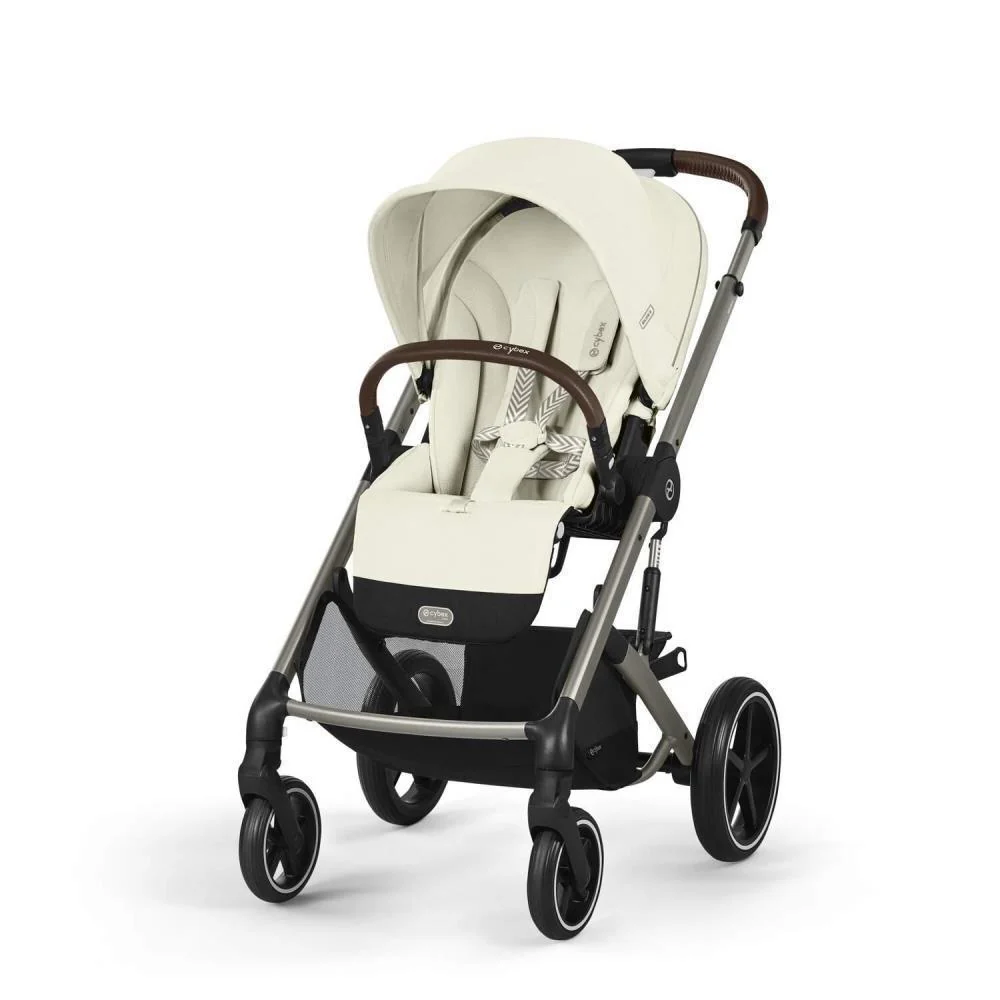 Pack Cybex Balios S Lux TPE Seashell Beige + Alcofa S Lux Seashell Beige + Adaptadores + Cloud G i-Size Fog Grey 40-87cm - Image 3